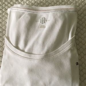 L/S White Tommy Hilfiger cotton/stretch woman's Top